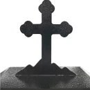 Felinar metalic pentru cimitir, GRS F5N, vopsit electrostatic negru, fără picior