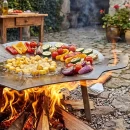 Disc metalic D-CHEF D6003, 60 cm diametru, oțel 3 mm, picioare detașabile