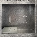 Felinar metalic pentru cimitir, GRS F5U1G cu ușă, vopsit electrostatic gri-argintiu, fără picior