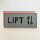 Plăcuță din aluminiu pentru signalistică blocuri, model N23