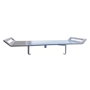 Plită inox pentru gătit la foc, GRS PX6, inox 6 mm grosime, mânere laterale, 63 x 23 cm