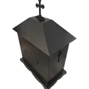 Felinar metalic pentru cimitir, GRS F5N, vopsit electrostatic negru, fără picior