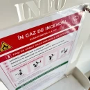 Suport multifuncțional pentru stingător și trusă medicală, GRS-SM, 32x23x132cm