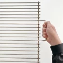 Grill pentru grătar cărbuni, inox 6 mm, 37 x 60 cm, cu mânere