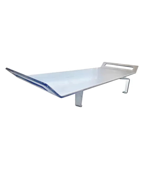 Plită inox pentru gătit la foc, GRS PX6, inox 6 mm grosime, mânere laterale, 63 x 23 cm