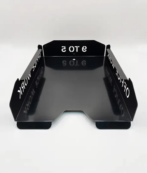 Set tăvițe metalice pentru birou OFFICE 3, OF5N-S3, model 5, negru