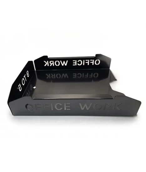 Set tăvițe metalice pentru birou OFFICE 3, OF5N-S3, model 5, negru