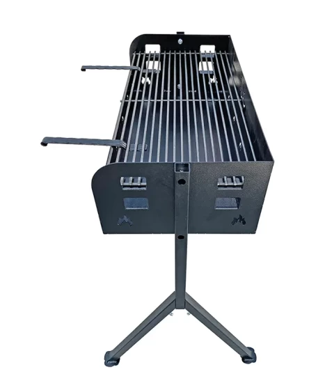 Grătar metalic de grădină și camping model Y, 83 x 39 x 96 cm, pe cărbuni, cu picioare detașabile