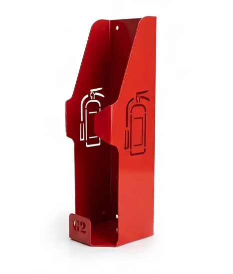 Suport metalic pentru stingător tip G2, GRS-G2M2, 12x13x40cm