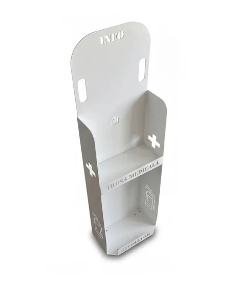 Suport multifuncțional pentru stingător și trusă medicală, GRS-SM, 32x23x132cm