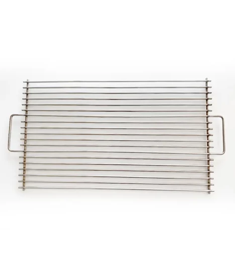 Grill pentru grătar cărbuni, inox 6 mm, 37 x 60 cm, cu mânere