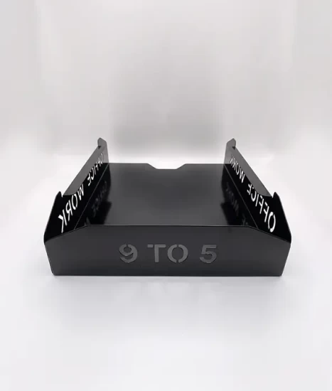 Set tăvițe metalice pentru birou OFFICE 3, OF5N-S3, model 5, negru