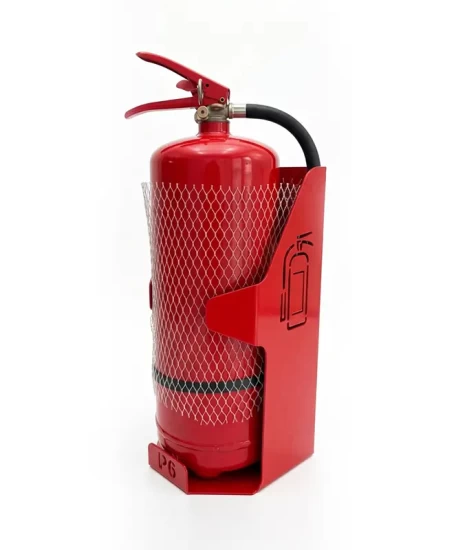 Suport metalic pentru stingător tip P6, GRS-P6M2, 18x18x37cm