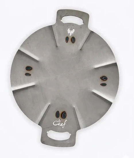 Disc Metalic D-CHEF D4953, 49,5 cm diametru, oțel 3 mm, picioare detașabile