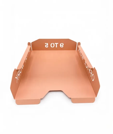 Set tăvițe metalice pentru birou OFFICE 3, OF5P-S3, model 5, pink