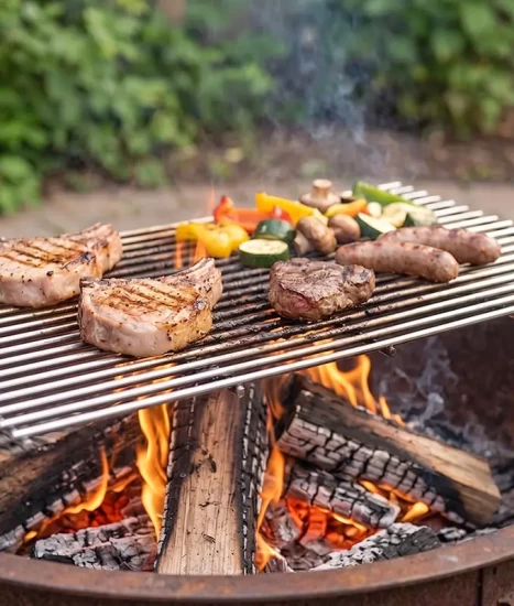 Grill pentru grătar cărbuni, oțel 6 mm, 30 x 50 cm