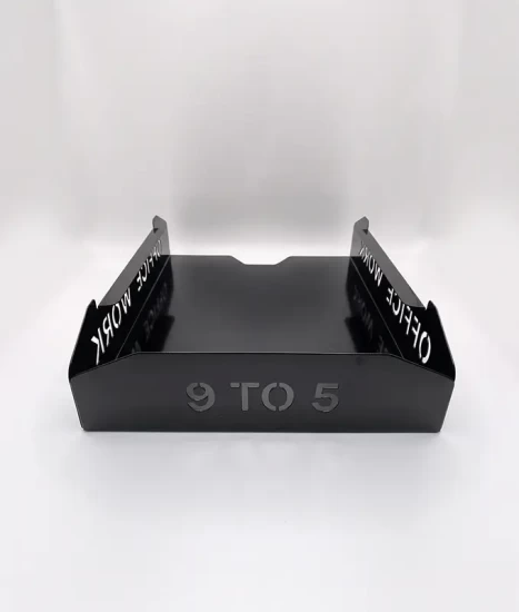 Set tăvițe metalice pentru birou OFFICE 4, OF5N-S4, model 5, negru