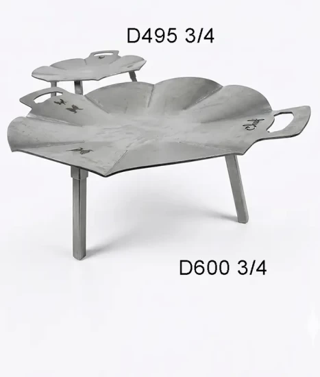 Disc metalic D-CHEF D6004, 60 cm diametru, oțel 4 mm, picioare detașabile