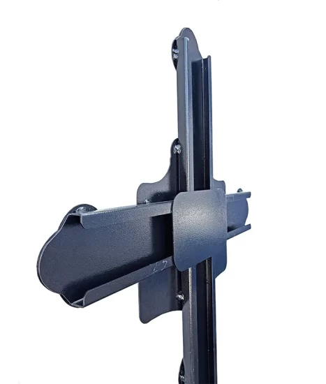 Cruce metalică cimitir cu felinar, GRS-CR4 – 182x75 cm, vopsită electrostatic