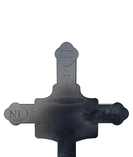Cruce metalică cimitir cu felinar, GRS-CR4 – 182x75 cm, vopsită electrostatic