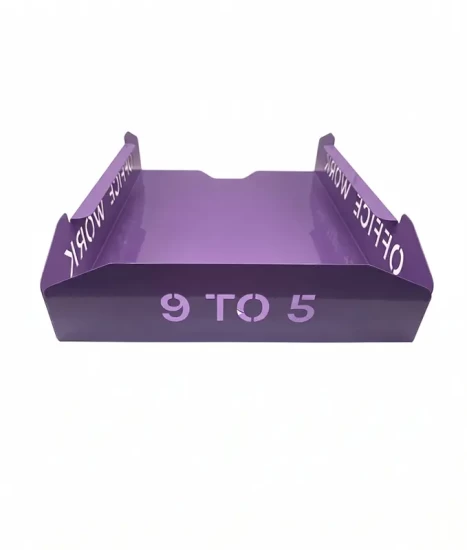 Set tăvițe metalice pentru birou OFFICE 3, OF5V-S3, model 5, violet