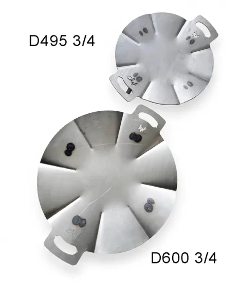 Disc metalic D-CHEF D4954, 49,5 cm diametru, oțel 4 mm, picioare detașabile