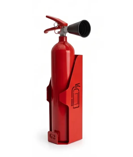 Suport metalic pentru stingător tip G2, GRS-G2M2, 12x13x40cm