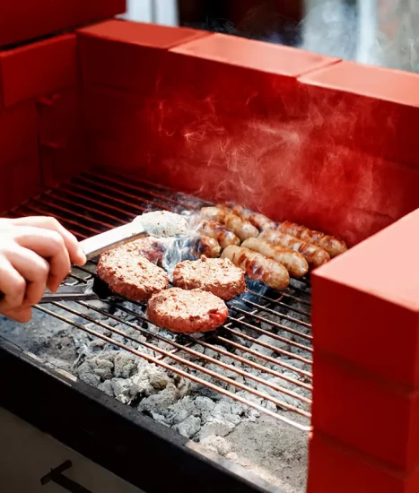 Grill pentru grătar cărbuni, inox 6 mm, 45 x 85 cm