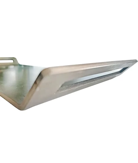 Plită inox pentru gătit la foc, GRS PX6, inox 6 mm grosime, mânere laterale, 63 x 23 cm