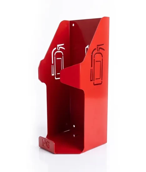 Suport metalic pentru stingător tip P6, GRS-P6M2, 18x18x37cm