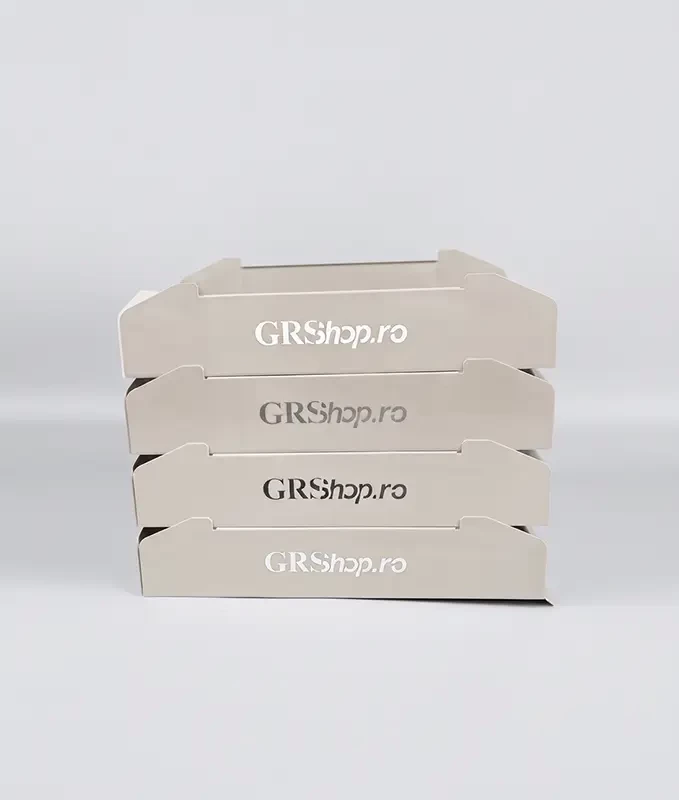 Set tăvițe metalice pentru birou OFFICE 4, OF6A-S4, model 6, alb