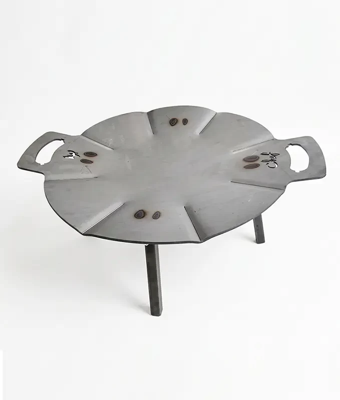 Disc metalic D-CHEF D4954, 49,5 cm diametru, oțel 4 mm, picioare detașabile