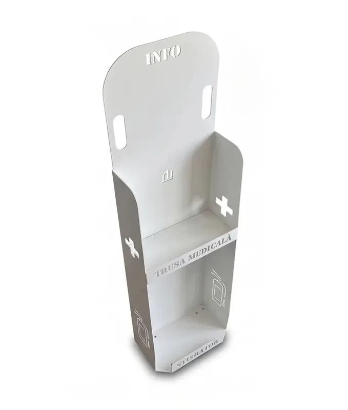Suport multifuncțional pentru stingător și trusă medicală, GRS-SM, 32x23x132cm