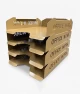 Set tăvițe metalice pentru birou OFFICE 4, OF5G-S4, model 5, gold