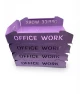 Set tăvițe metalice pentru birou OFFICE 4, OF5V-S4, model 5, violet