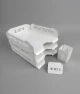 Set tăvițe metalice pentru birou OFFICE 3, OF5A-S3, model 5, alb