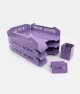 Set tăvițe metalice pentru birou OFFICE 3, OF5V-S3, model 5, violet