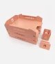 Set tăvițe metalice pentru birou OFFICE 3, OF6P-S3, model 6, pink